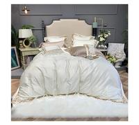 TTDGYYXW 4pcs 1000TC Cotton Royal Luxury Bedding Set King Queen Size Embroidery Bed Set Duvet Cover Bedsheet Set,Bedding,B,Queen size 1.8M Bed 4pcs