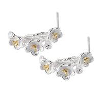 TTDGYYXW Fashion Creativity Korean Style Literary Flowers and Branches Ear Stud Fashion Frosted Earrings Women/Branch Flower Ears,