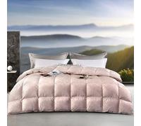 TTDGYYXW Goose Feather Down Comforter Queen/King Size, 850 Fill Power All Season Luxury Hotel Fluffy Duvet Insert, Lightweight Slient Warmth Down Bed Comforters, Ultra Soft Jacquard