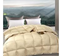 TTDGYYXW Goose Feather Down Comforter Queen/King Size, 850 Fill Power All Season Luxury Hotel Fluffy Duvet Insert, Lightweight Slient Warmth Down Bed Comforters, Ultra Soft Jacquard