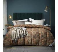 TTDGYYXW Goose Feather Down Comforter Queen Size - Printing Quilted Down Comforter - 800 Fill Power Ultra-Soft Fluffy Bed Comforters - All Season Warmth Duvet Insert with Corner Tabs,E-200X230CM