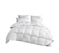 TTDGYYXW Lightweight Down Comforter 3D Baffle Box Real Duvet Comforters, 800 Fill-Power Ultra-Soft Down Duvet Insert, All Season White Feathers Down Comforters Queen, Medium Warm Fluffy Bed Comforter