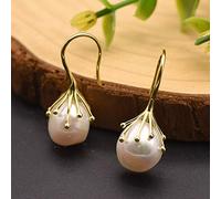 TTDGYYXW Natural Fresh Water Gray Pearl Earrings For Women Drop Earrings Luxury Jewelry
