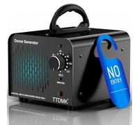 TTDMK Ozone Generator 15,000mg/h, Commercial Ozone Machine, High Capacity Odor Removal, Home, Car, Pet, Smoke, etc (Black)