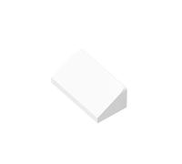 TTEHGB TOY Classic Building Brick Slope 30° 1x2x2/3 100 Pieces, Compatible with All Major Brands Parts and Pieces 85984 (Colour: White)