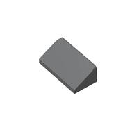 TTEHGB TOY Classic Building Brick Slope 30° 1x2x2/3 100 Pieces, Compatible with All Major Brands Parts and Pieces 85984 (Colour: Dark Grey)