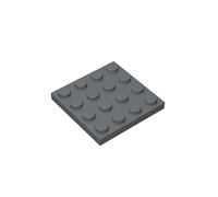 TTEHGB TOY Classic Building Plate 4x4 100 Pieces, Compatible with All Major Brands Parts and Pieces 3031 (Colour: Dark Grey)