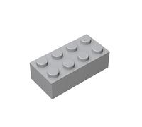 TTEHGB TOY Classic Bulk Brick Block 2x4, 100 Piece Building Brick (Light Grey)