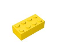 TTEHGB TOY Classic Bulk Brick Block 2x4, 100 Piece Building Brick (Yellow)