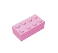 TTEHGB TOY Classic Bulk Brick Block 2x4, 200 Piece Building Brick Pink, Compatible with Lego Parts and Pieces 3001(Colour:Pink)