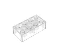 TTEHGB TOY Classic Bulk Brick Block 2x4, 300 Piece Building Brick Full Transparency, Compatible with Lego Parts and Pieces 3001(Colour:Full Transparency)