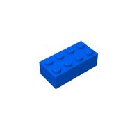 TTEHGB TOY Classic Bulk Building Brick 2x4 100 Pieces, Compatible with All Major Brands Parts and Pieces 3001 (Colour: Blue)