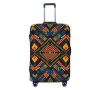 Ttetddd African Style with Cheetah Skin Travel Luggage Protector Suitcase Cover Washable Suitcase Covers,Luggage Covers for Suitcase with Zipper and Buckle Baggage Cover 28in