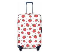 Ttetddd Strawberry Red Fruits Travel Luggage Protector Suitcase Cover Washable Suitcase Covers,Luggage Covers for Suitcase with Zipper and Buckle Baggage Cover 24in
