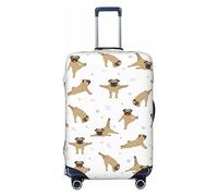 Ttetddd Winter Panorama Trees Covered Snow and Sunrise Travel Luggage Protector Suitcase Cover Washable Suitcase Covers,Luggage Covers for Suitcase with Zipper and Buckle Baggage Cover 28in