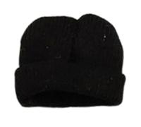 TTETTZ 1/12 Scale Doll Hat for Figures, Knit Beanie Accessory, Black