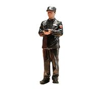 TTETTZ 1:64 Black Uniformed Security Guard Diorama Man Figure Resin Collectible Ornament Tiny People for Birthday Gift DIY Project