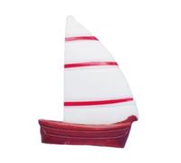 TTETTZ 1/64 Scale Miniature Sailboat Dioramas Painted Dollhouse Accessories Scenery Photo Prop Micro Landscape Decor Mini Boat