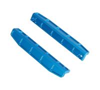 TTETTZ 1 Pair Left Right Aluminum Chassis Edge Protection Parts RC Model Car Accessories Metal Upgrade Spare Parts for Vehicle Assembly Hobby Workshop, Blue