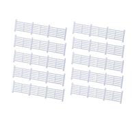 TTETTZ 10 Pieces Mini Fence Model Railway Railing Model Building Barrier for Sand Table Landscape DIY Architecture Craft Decoration for Collectors, Style D