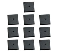 TTETTZ 10 Pieces Square Model Bases Wargaming Hobby Bases Black Sturdy Figure Painting Basing DIY Projects Portable 2.5 Cmx2.5 cm
