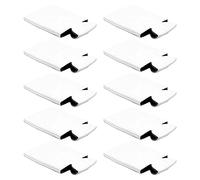 TTETTZ 10x Blank Beer Can Coolers, Collapsible Neoprene Soda Cover Coolies, DIY Sublimation Sleeves for Weddings, Parties, Funny Party Favors, White