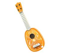 TTETTZ 12.8" Kids Ukulele Musical Instrument for Beginners Small Guitar Learning Tool for Young Children, Orange