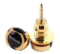TTETTZ 2 Pieces Guitar Strap Buckle Accessories Replacement Button Easy Installation Practical Replacement Zinc Alloy Suitable for Learning Music, Gold