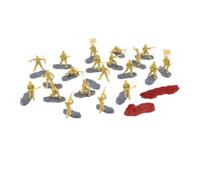 TTETTZ 20 Pieces 1:35 Scale Models Kit Miniature People Figurines Art Educational Toy for Child Adults for Dollhouse Decor, Yellow