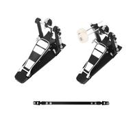 TTETTZ 2PCS Double Bombo Pedal Aluminum Floor Stabilizers Battery Footing for Professional Drummers