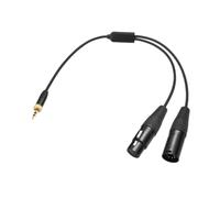 TTETTZ 3.5mm TRS to Dmx Cable Stages Lighting Dmx Adapter 1 to 2 Cable Upgrade Dmx Female Male 5 Pin to Stereo Jack Audio 3.5mm Male