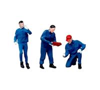 TTETTZ 3 Resin Model Figures of Humans, Miniature Repair Workers, 1/64 Scale with Detailed Features for Hobbyists, Collections, Dioramas, Writing, 3PC