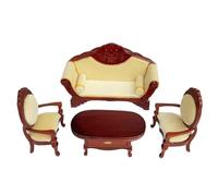 TTETTZ 4 Piece Dollhouse Furniture Collection for Miniature Homes 1:12