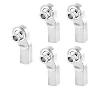 TTETTZ 5Pcs M3 Bent Ball Head Rods Steering Link Set for 1/10 Model Car Accessory Replacement DIY Accessories Ball Head Holder, Silver