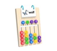 TTETTZ Alphabet Blocks, Learning Toy, Wooden Spelling Game, Fine Motor Skills, Simple Words, Spelling Game