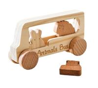 TTETTZ Animal Bus Toy Set with 3 Figures for Parent-Child Interaction And Skill Development