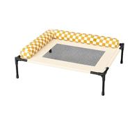 TTETTZ Bed Washable Cot Removable Sturdy Frame Raised Support with Pillow Portable Folding Easy to Move Suitable for Small Dogs Cats, M