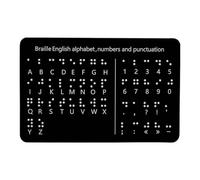 TTETTZ Braille Alphabet Board, Braille Learning Teaching Aid Educational Tool for Visual Disability