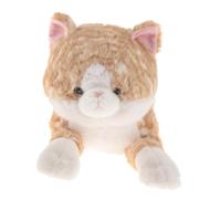 TTETTZ Cat Doll Stuffed Animal Toy Pillow Ornament Premium Material Suitable for Children Friends Birthday Festival Home Decor, Yellow Striped