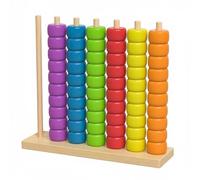 TTETTZ Children Bead Game Educational Toy Set Beads Stacker Sorter Lacing Wooden Activity With Creative Stacking And Logical Thinking Development Suitable, Large Bead Match