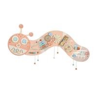 TTETTZ Children Wall Game Board Wooden Sensory Activity Panel With Beads And Shape Matching For Nursery Decor Suitable Girls Playroom
