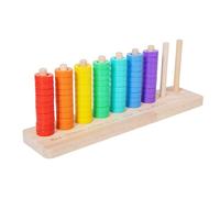 TTETTZ Color Sorting Stacking Toys Colored Rings Game Sensory Toy