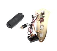 TTETTZ Control Board for Bass Guitar with Preamp and Complete Wiring Kit, Gold