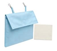 TTETTZ Cooling Pad for Small Animals. Portable Cooling Bag with Sturdy Metal Hook. Breathable Insulated Cover. Reusable Cooling Bag for And Chinchill, Blue