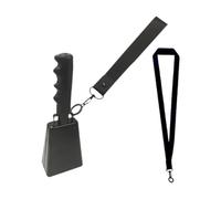 TTETTZ Cowbell Loud Cowbell Loud Noise Makers Cheering Hand Bell for Concerts Christmas, black