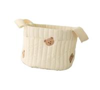TTETTZ Diaper Basket for Storage Basket Diaper Organizer Nursery Storage Bin Storage Tote Bag Made of Soft with Spacious Capacity Suitable for Ne, Bear Heads Small