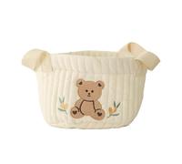 TTETTZ Diaper Basket for Storage Basket Diaper Organizer Nursery Storage Bin Storage Tote Bag Made of Soft with Spacious Capacity Suitable for Ne, Sitting Bear Small