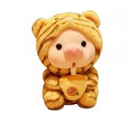 TTETTZ Doll Pig Bubble Tea Stuffed Animal Cute Toy Soft Sleeping Aid Collectible Doll Suitable for Children Couples Gift Giving, 40CM, Tiger