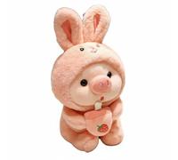 TTETTZ Doll Pig Bubble Tea Stuffed Animal Cute Toy Soft Sleeping Aid Collectible Doll Suitable for Children Couples Gift Giving, 35CM, Rabbit