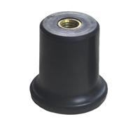 TTETTZ Double Bass End Pin Protector with Rubber Cap And Internal Metal Thread, 8mm